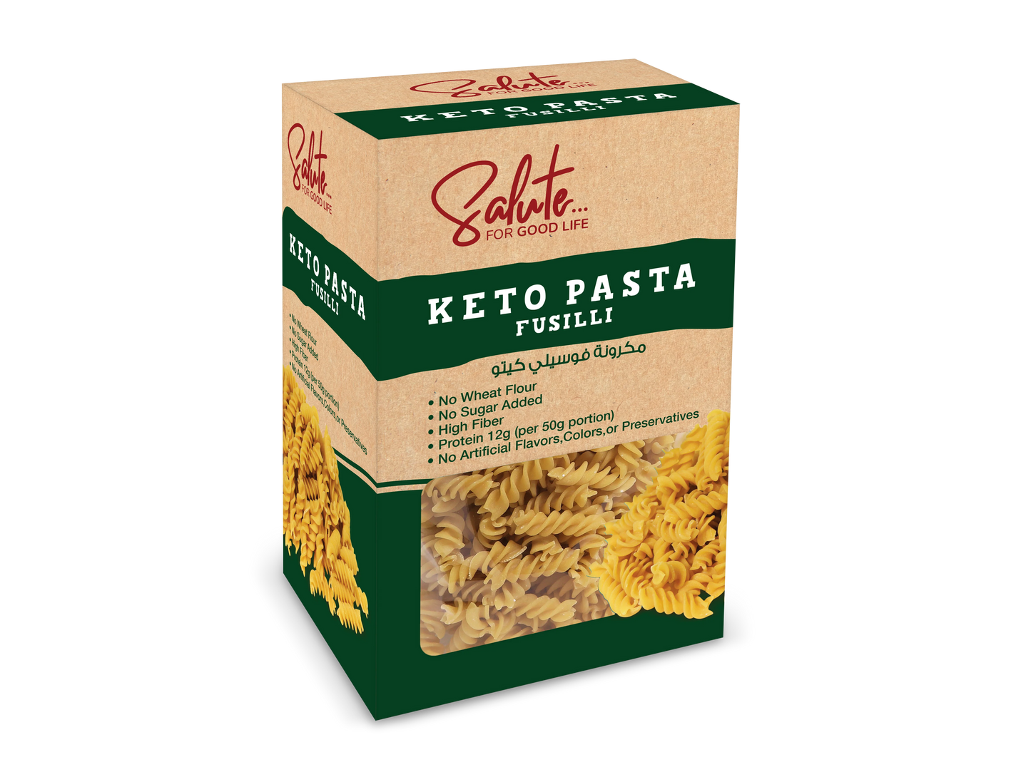 Salute Fusilli Keto Pasta