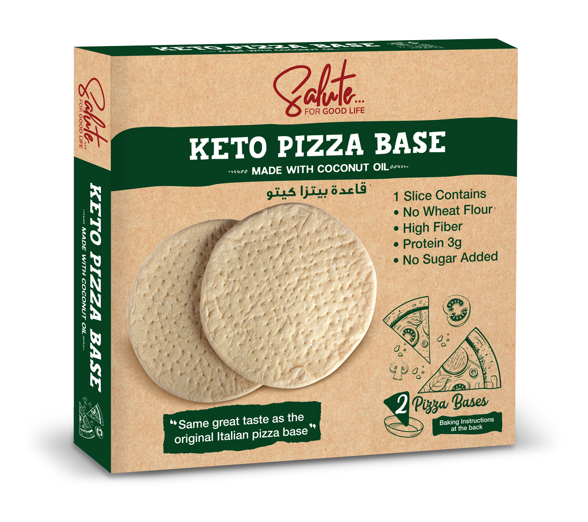 Salute Keto Pizza Base