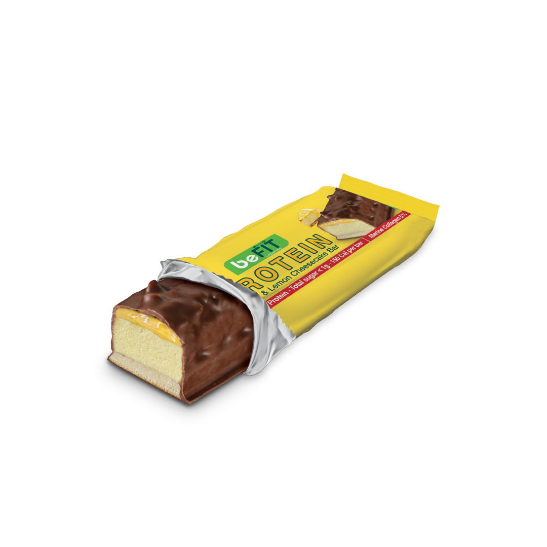 Ginger & Lemon Cheesecake Protein Cake Bar with Marine Collagen Single