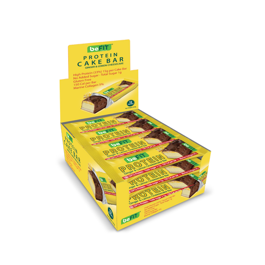 Ginger & Lemon Cheesecake Protein Cake Bar 12pcs per pack