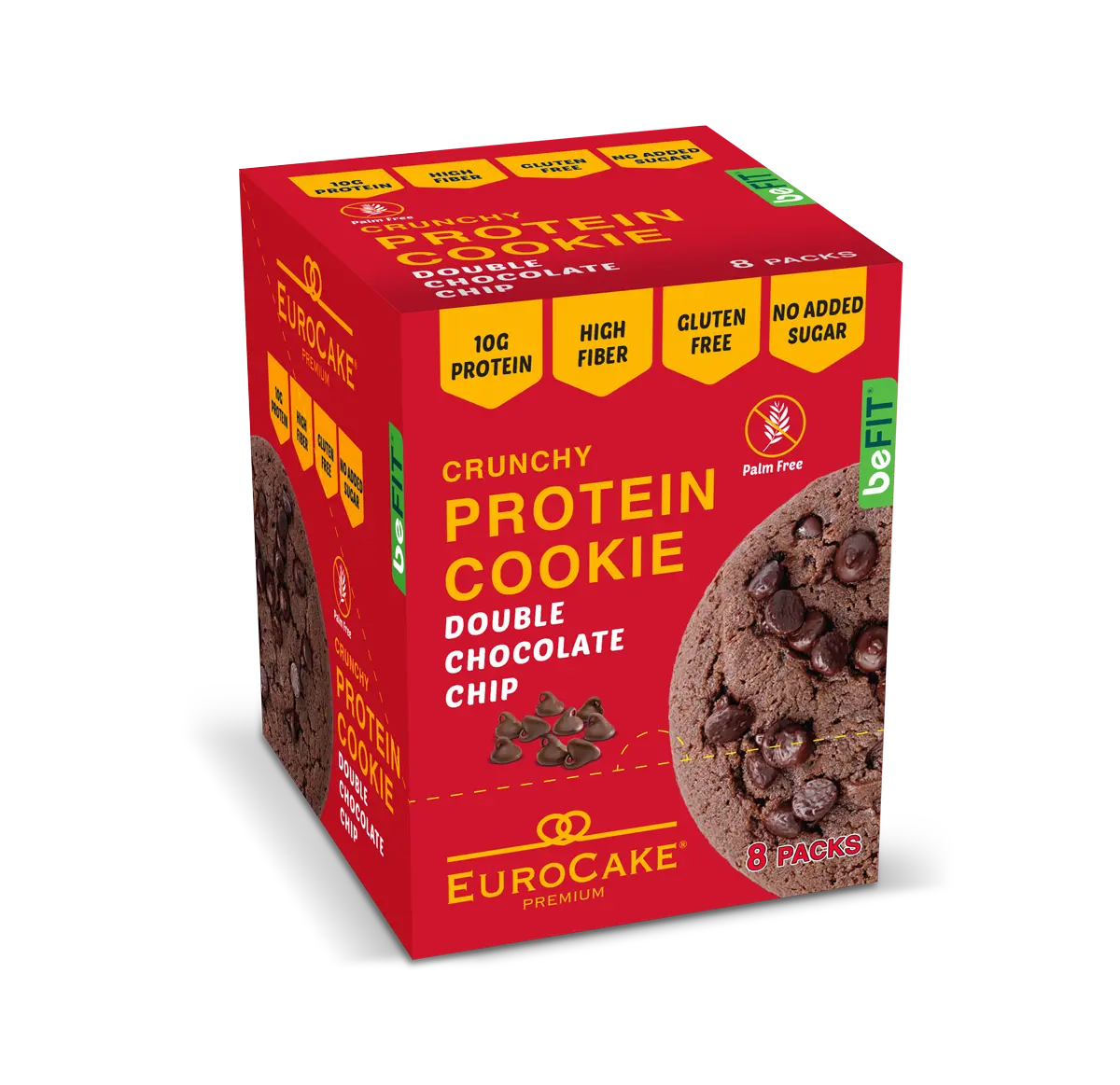 Double Chocolate Crunchy Protein Cookies 8pcs/Box