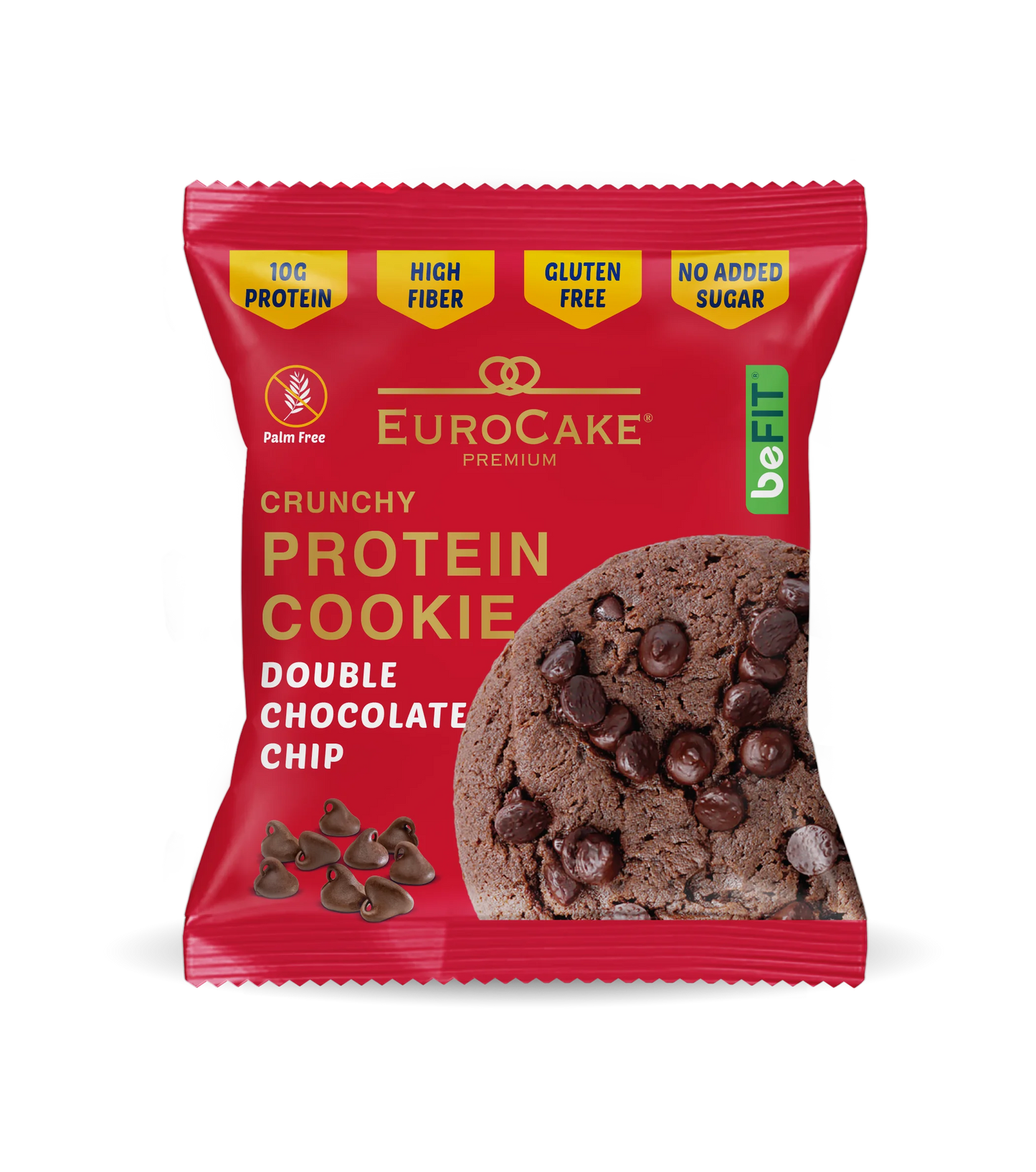 Double Chocolate Crunchy Protein Cookies Single